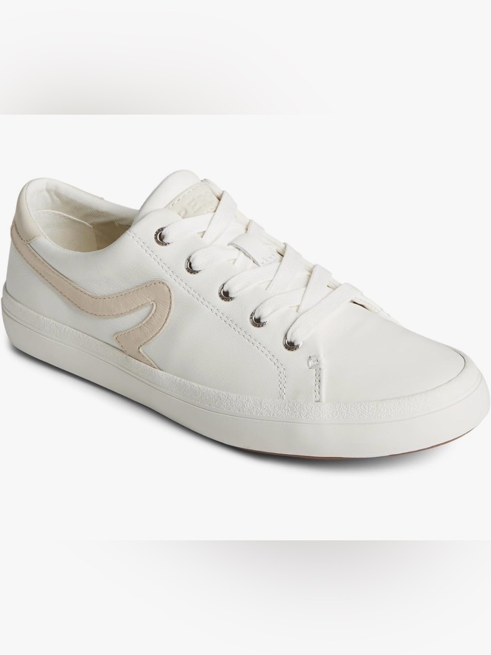 Sperry Sandy LTT Women's Size 6 White Leather Sneakers Lace Up BNIB